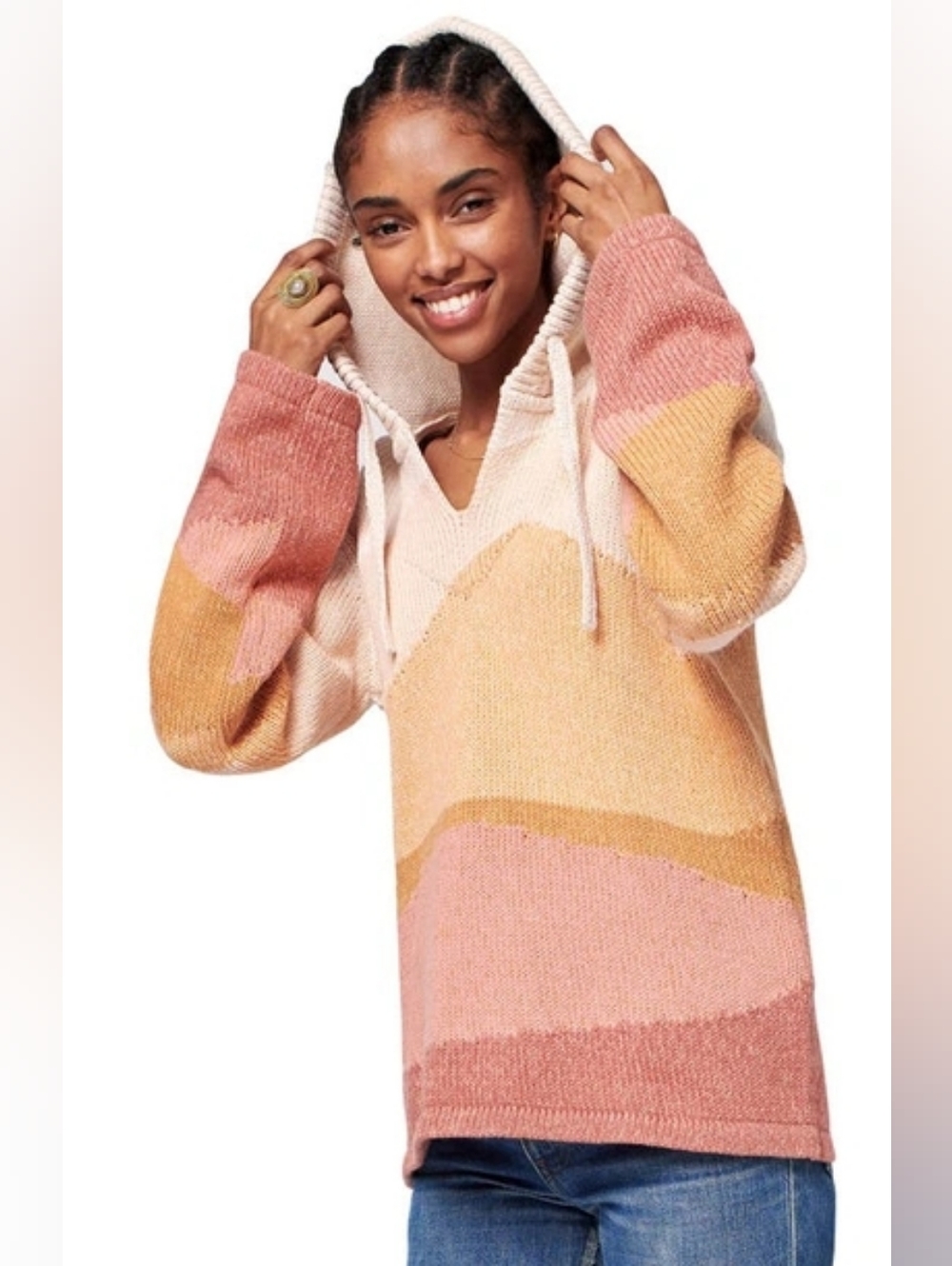 Faherty • Beach Surf Organic Cotton Hoodie In Marled Mountains